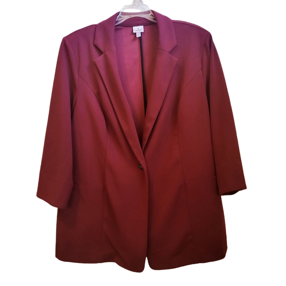 Burgundy Dress Barn Blazer